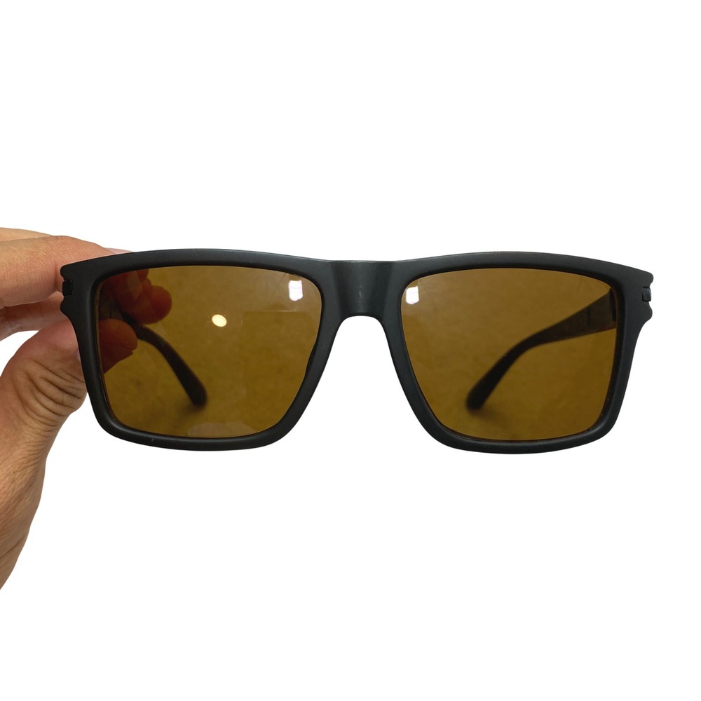 Quiksilver QS3011OP 605 Sunglasses Mens OS Black Matte Amber Lens Rectangular